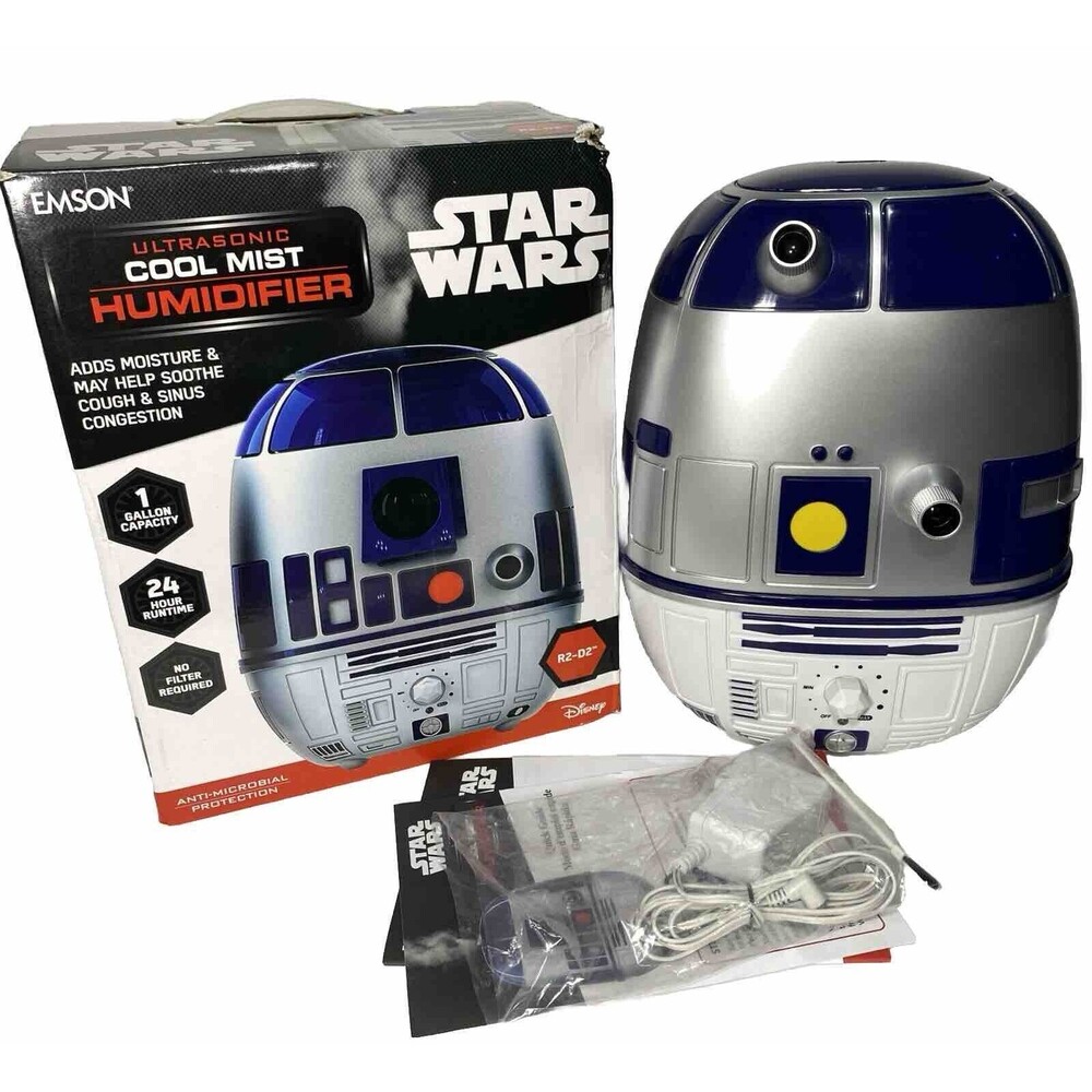Star Wars R2D2 Full Size 12" Humidifier COOL MIST Rare Piece Tested & Complete!